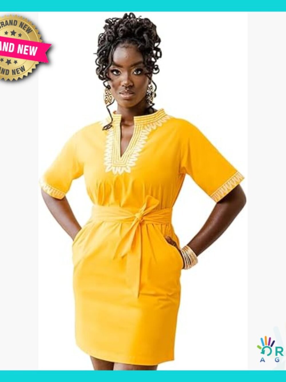 Embroidered Dashiki Tunic Dress Elegant African Attire Plus Size Options